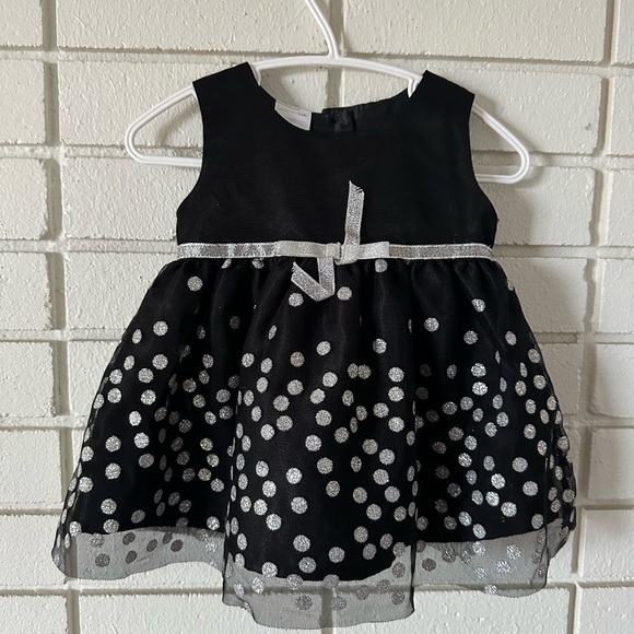 Baby Gap Black and Sliver Party Dress - Picture 2 of 8